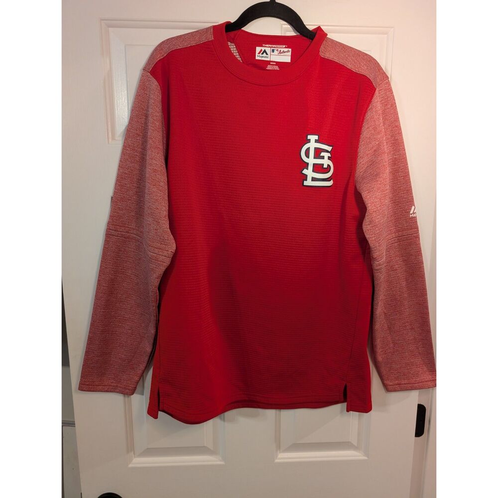 St. Louis Cardinals Majestic Therma Base Pullover Men's Medium